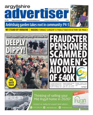 Argyllshire Advertiser issue Friday, January 09, 2026
