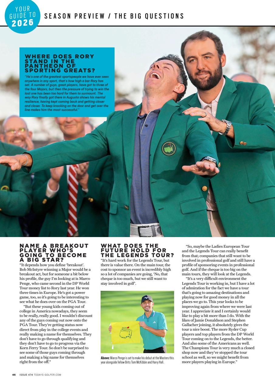 Today's Golfer Preview Pages