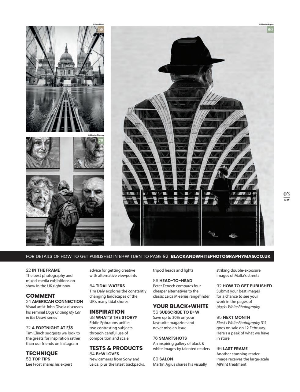 Black+White Photography Preview Pages