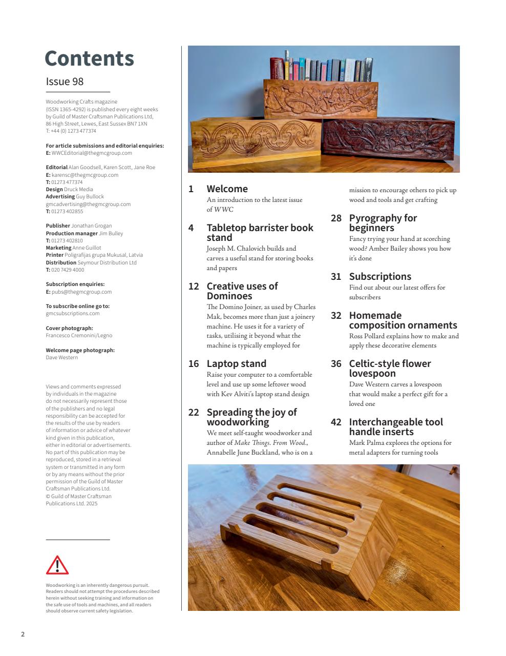 Woodworking Crafts Magazine Preview Pages