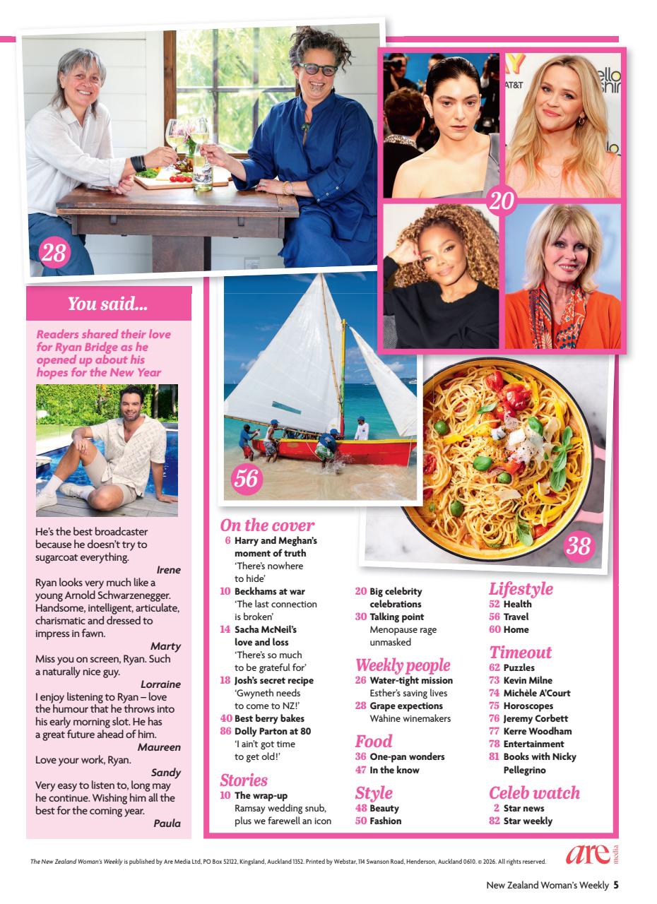 NZ Woman's Weekly Preview Pages