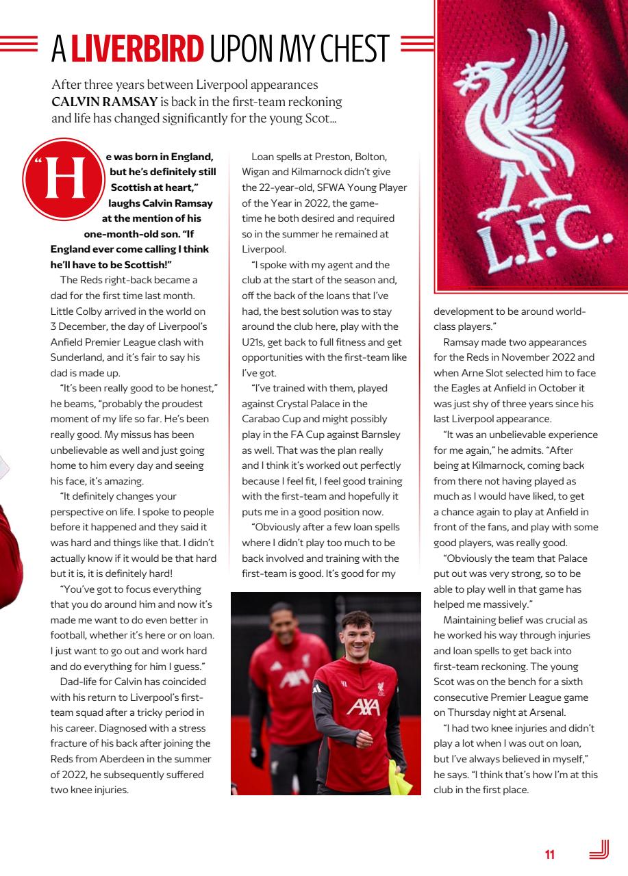 Liverpool FC Programmes Preview Pages