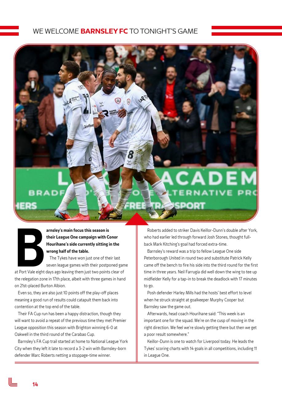 Liverpool FC Programmes Preview Pages