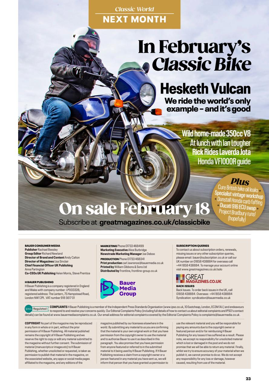 Classic Bike Preview Pages