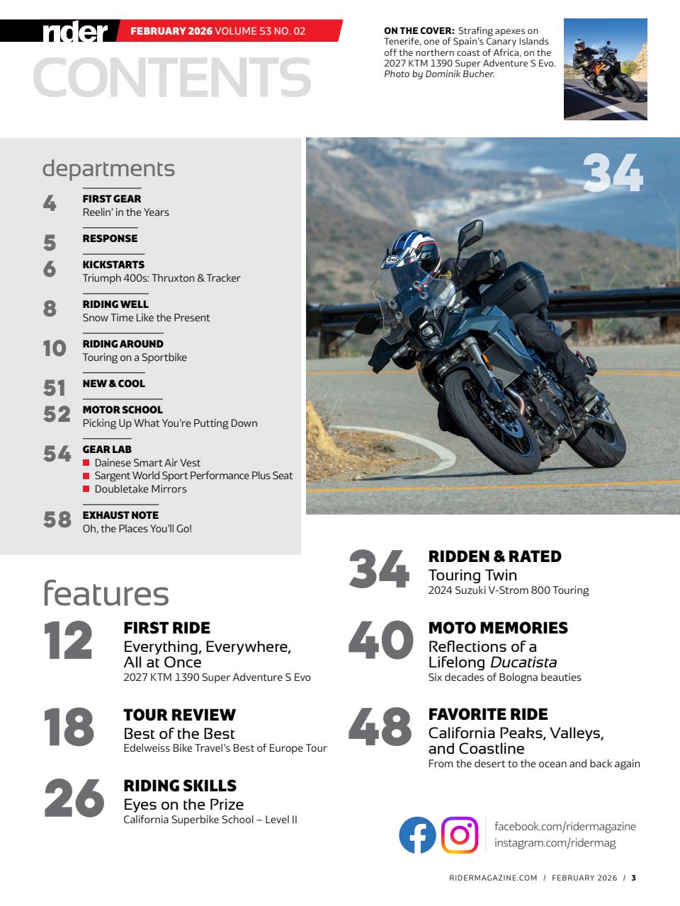 Rider Magazine Preview Pages