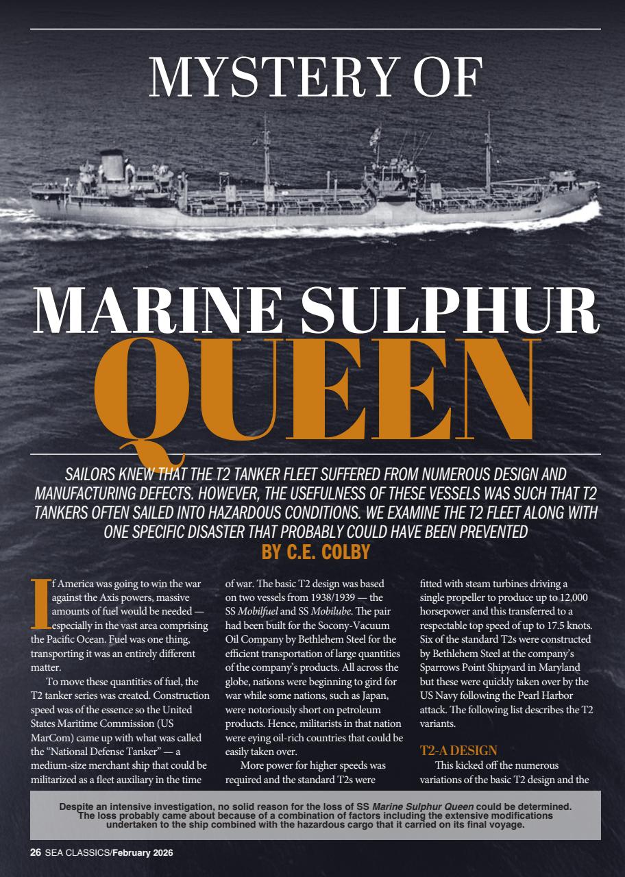 Sea Classics - Where History Sets Sail Preview Pages