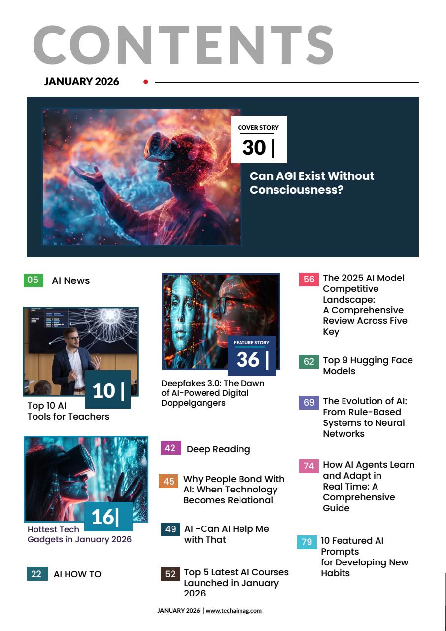 Tech AI Magazine Preview Pages