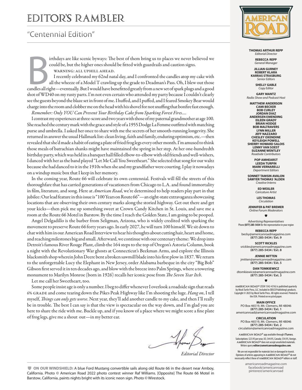 American Road Preview Pages