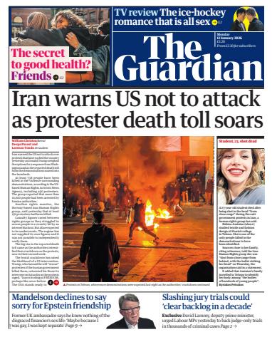 The Guardian Newspaper issue Monday, 12 January 2026