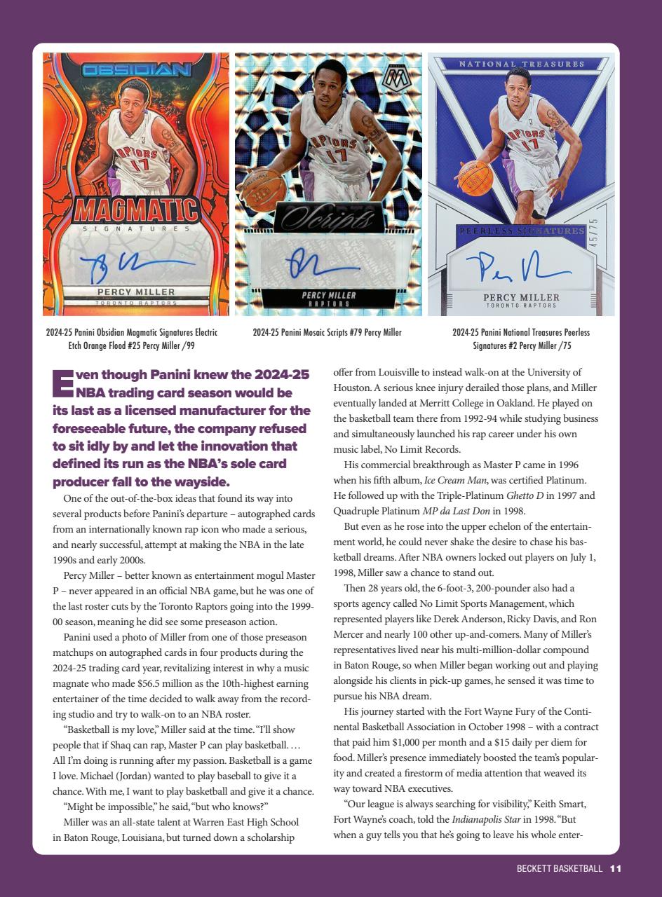 Beckett Basketball Magazine Preview Pages