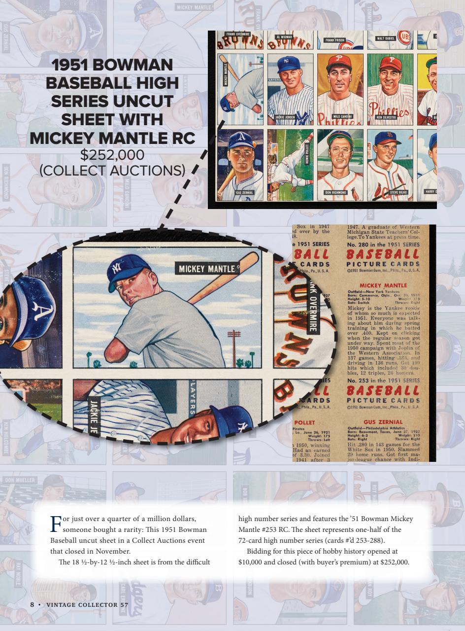Beckett Vintage Collector Magazine Preview Pages