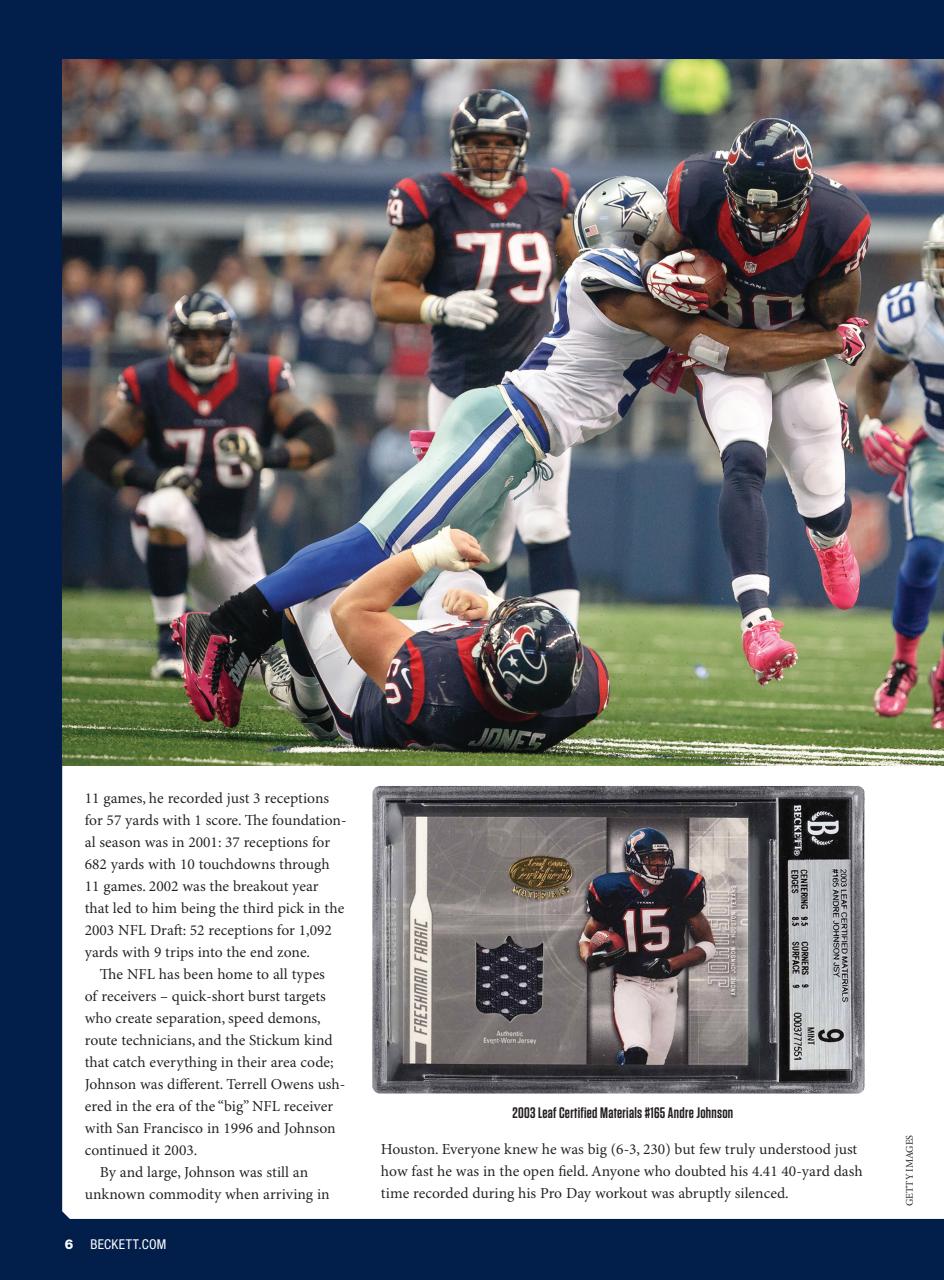 Beckett Football Magazine Preview Pages