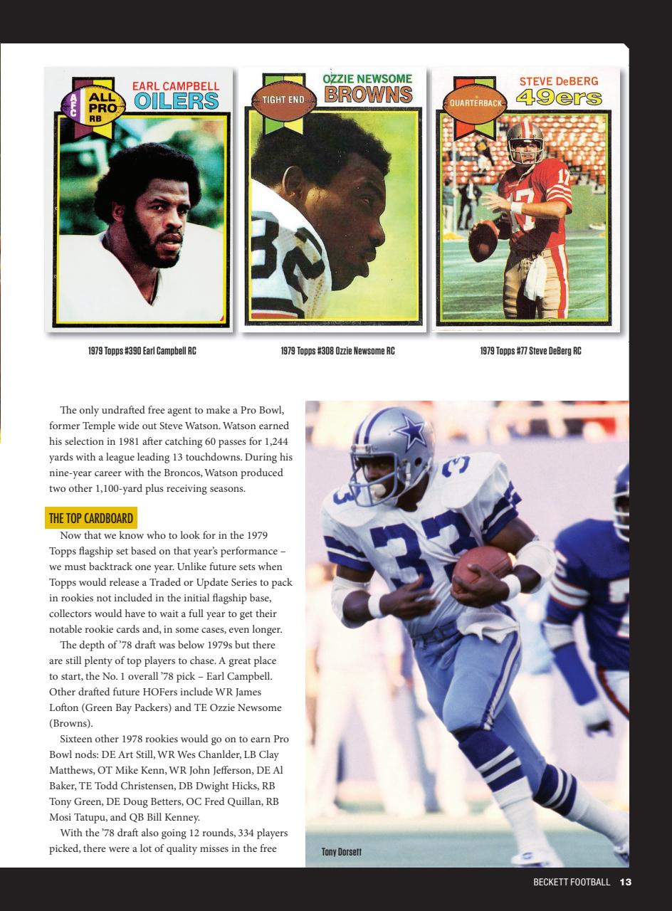 Beckett Football Magazine Preview Pages