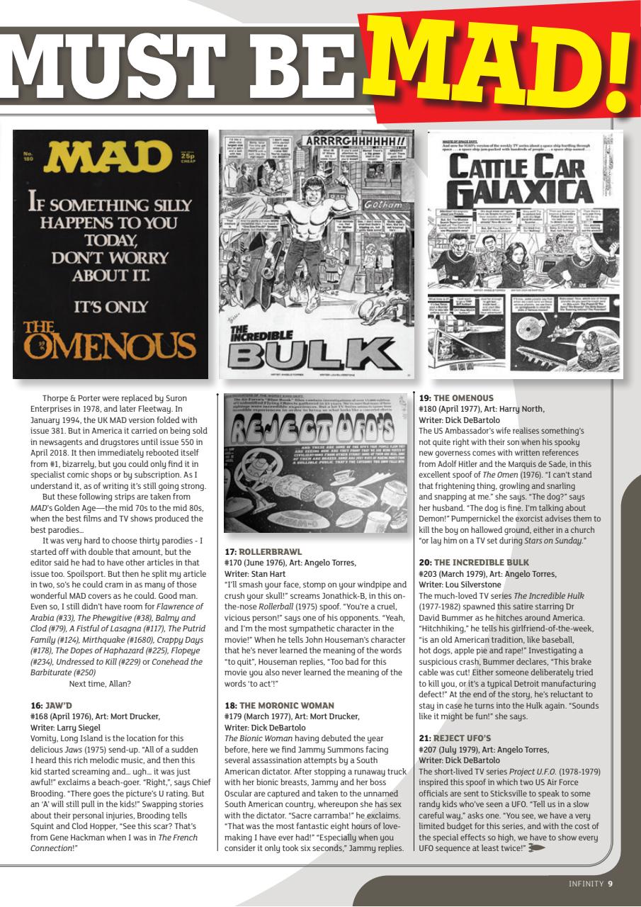 Infinity Magazine Preview Pages