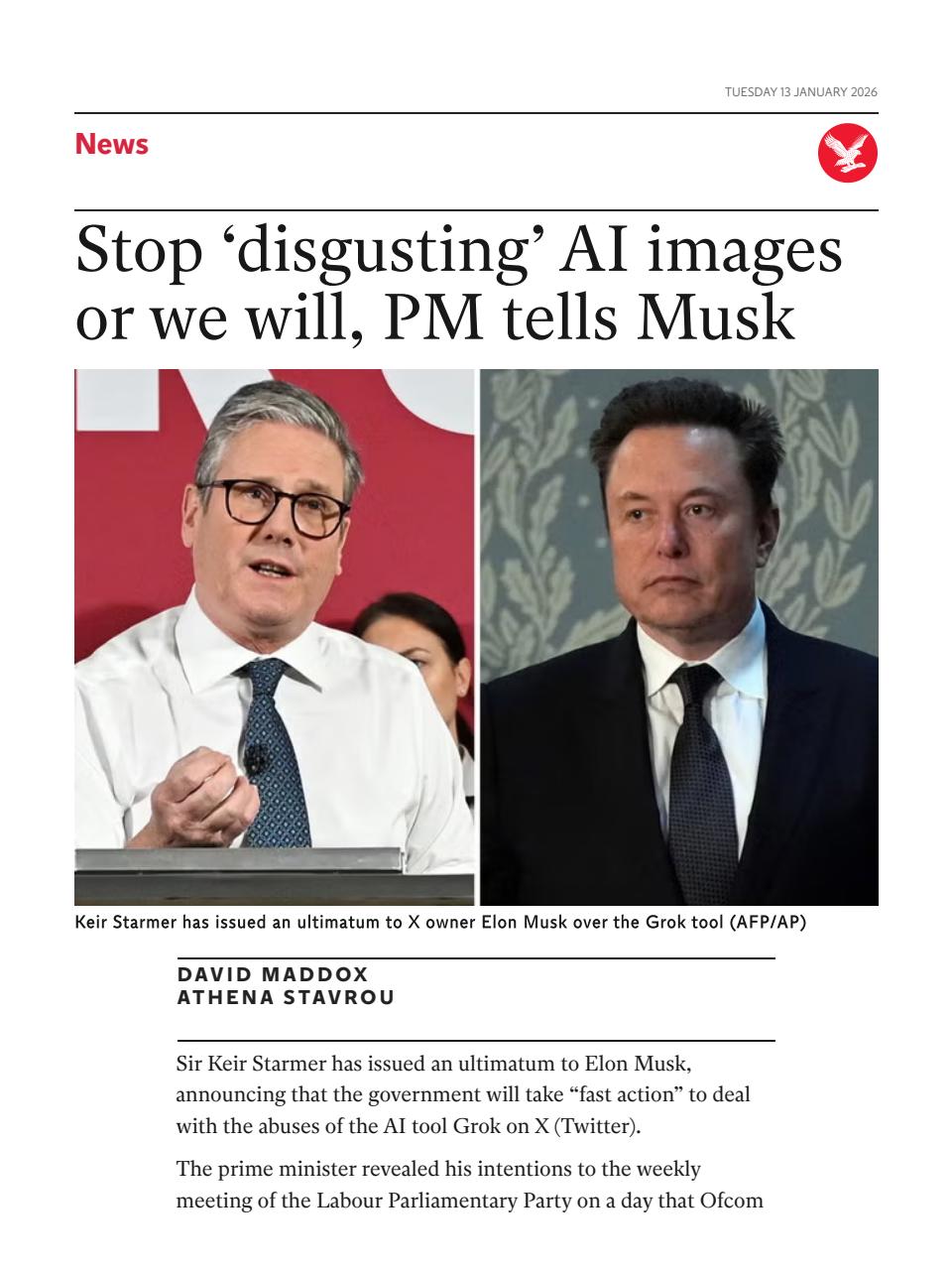 The Independent Daily Edition Newspaper Preview Pages