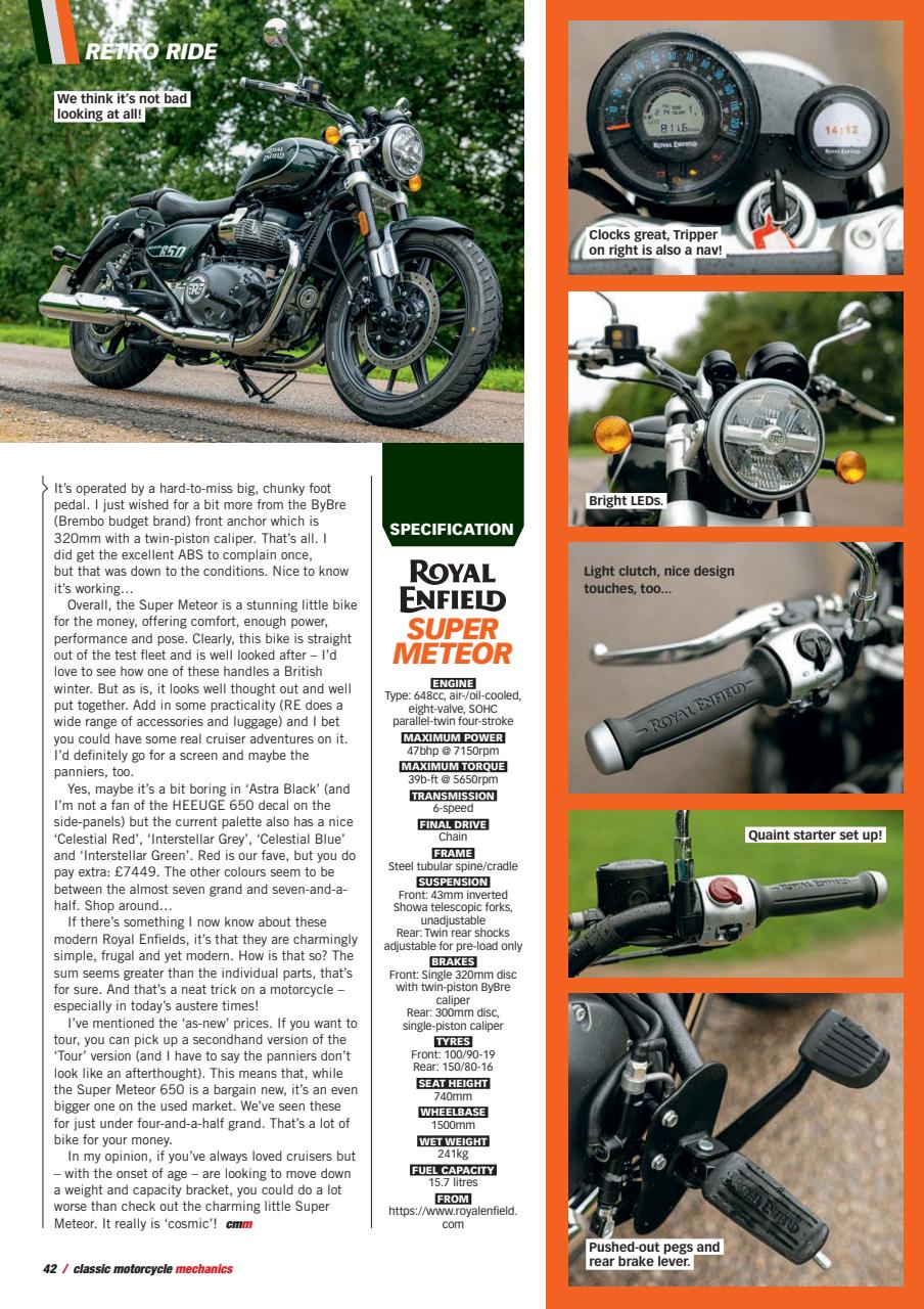 Classic Motorcycle Mechanics Preview Pages