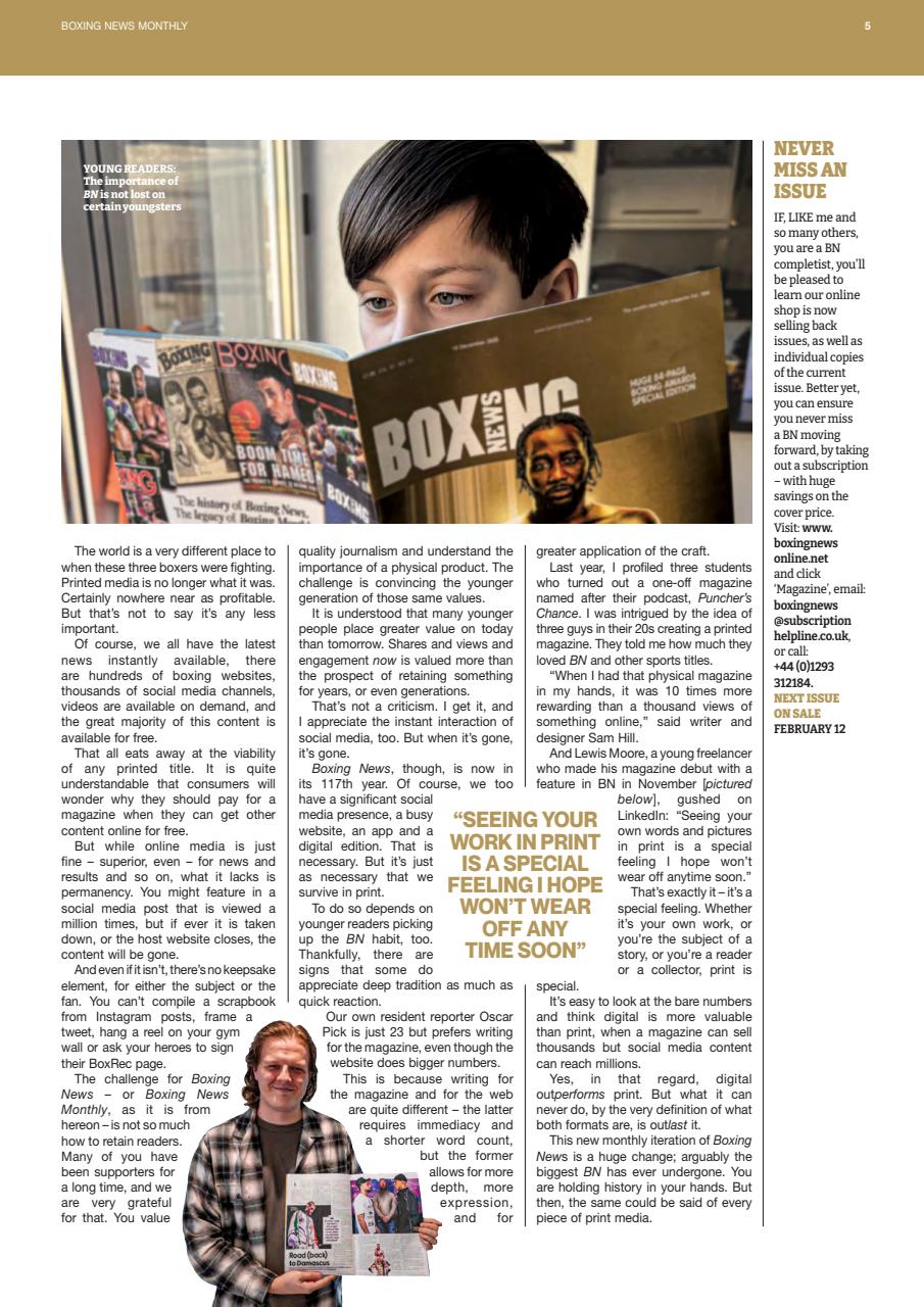 Boxing News Preview Pages