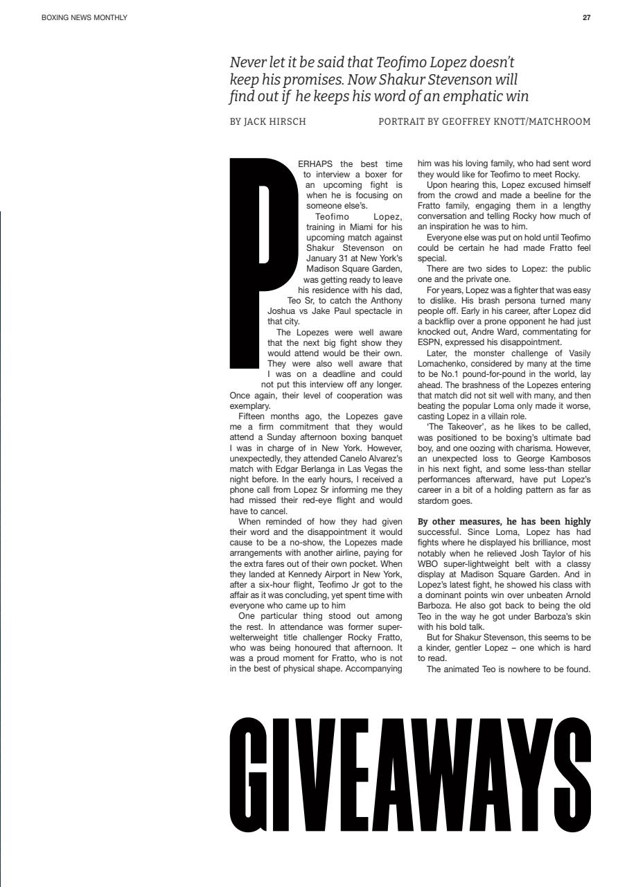 Boxing News Preview Pages