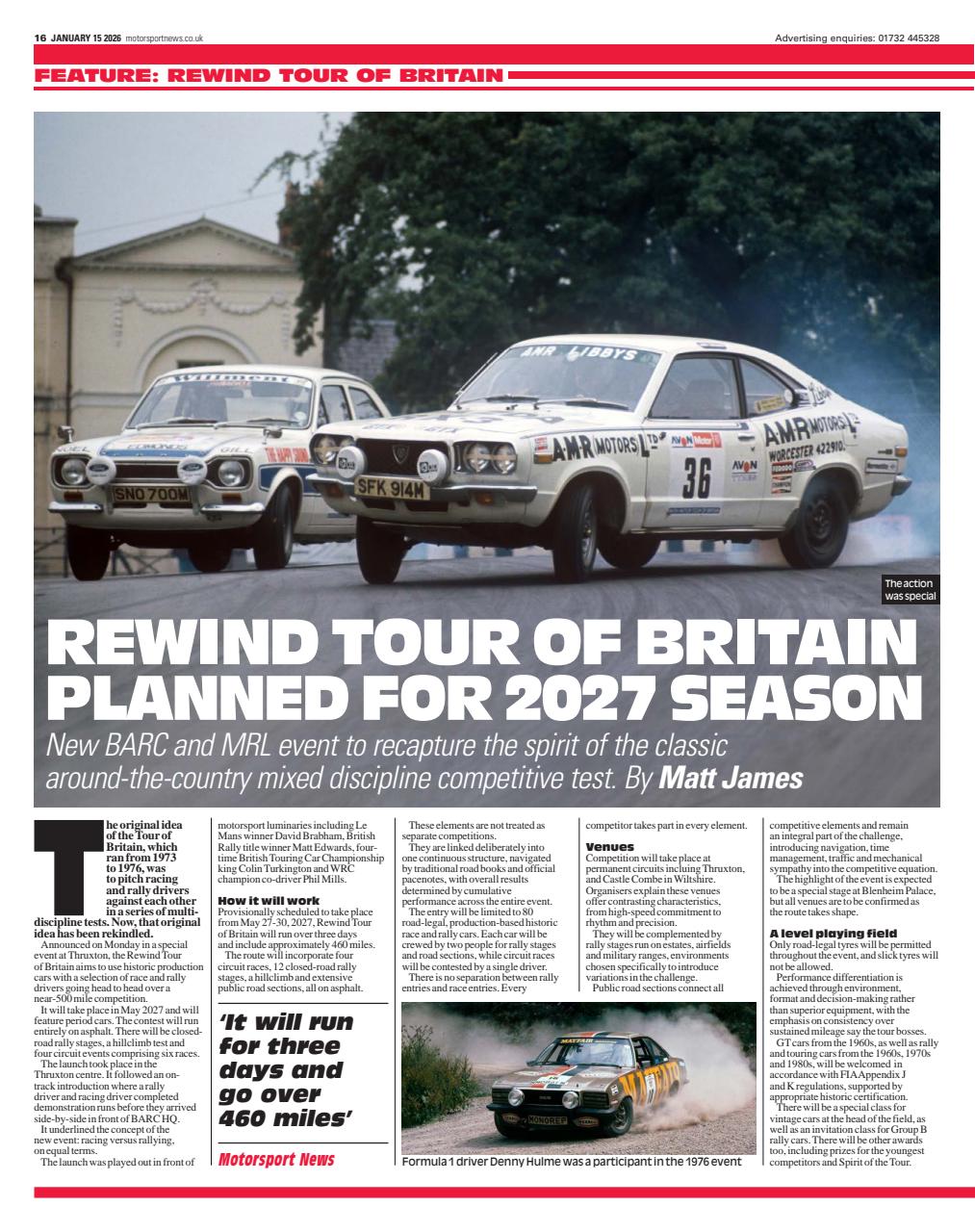 Motorsport News Preview Pages