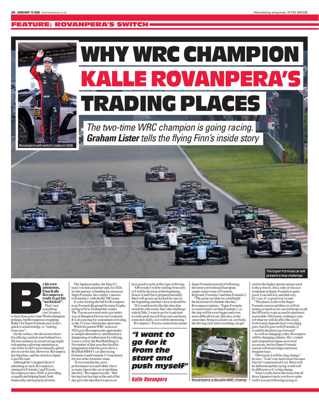 Motorsport News Preview Pages