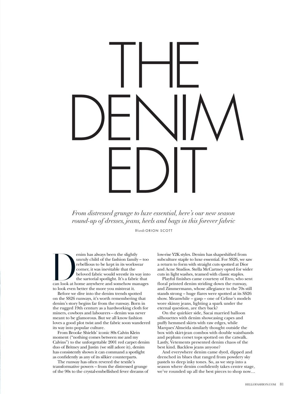 Hello! Fashion Monthly Preview Pages