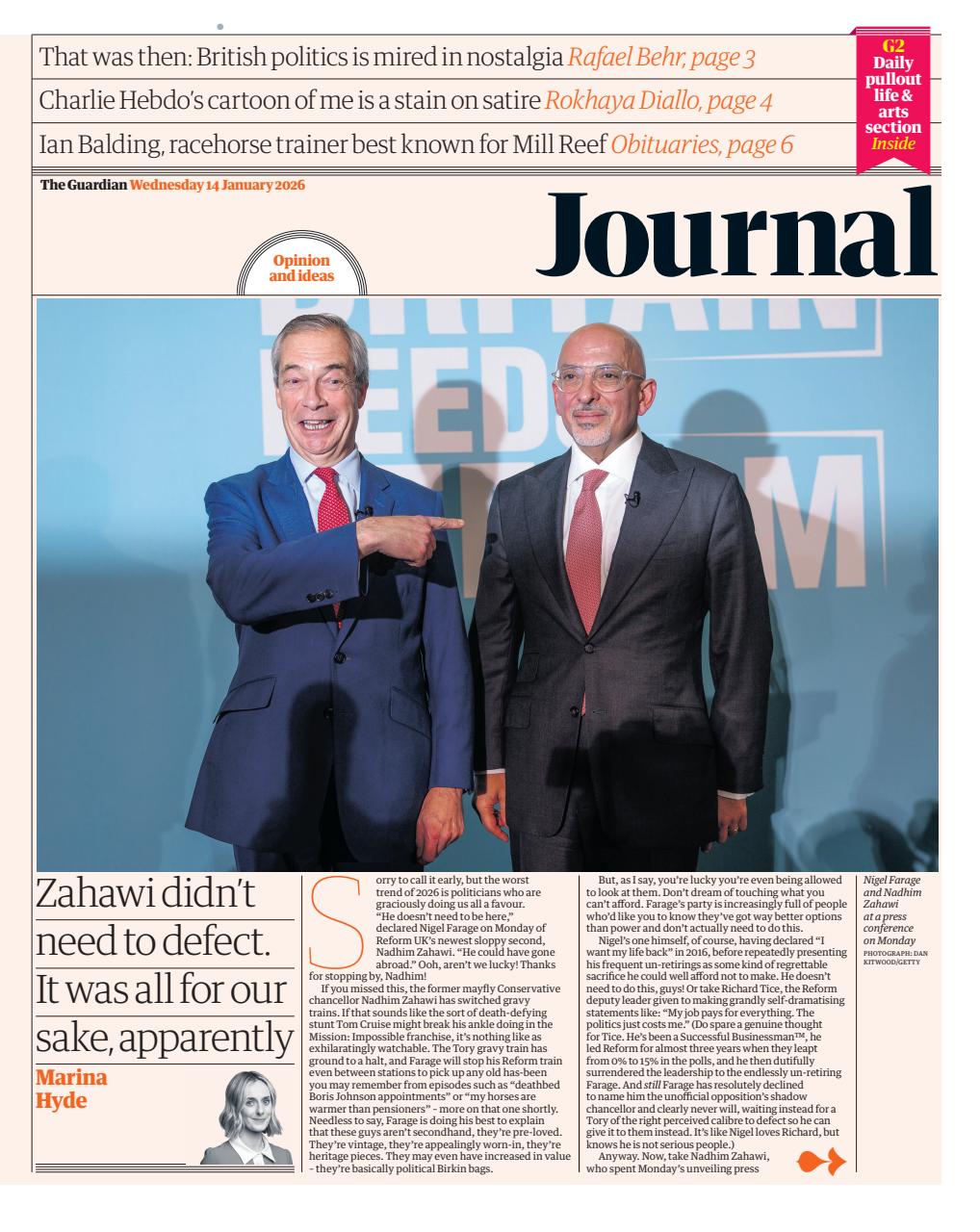 The Guardian Newspaper Preview Pages