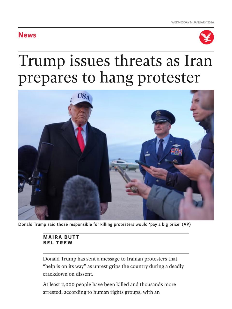 The Independent Daily Edition Newspaper Preview Pages