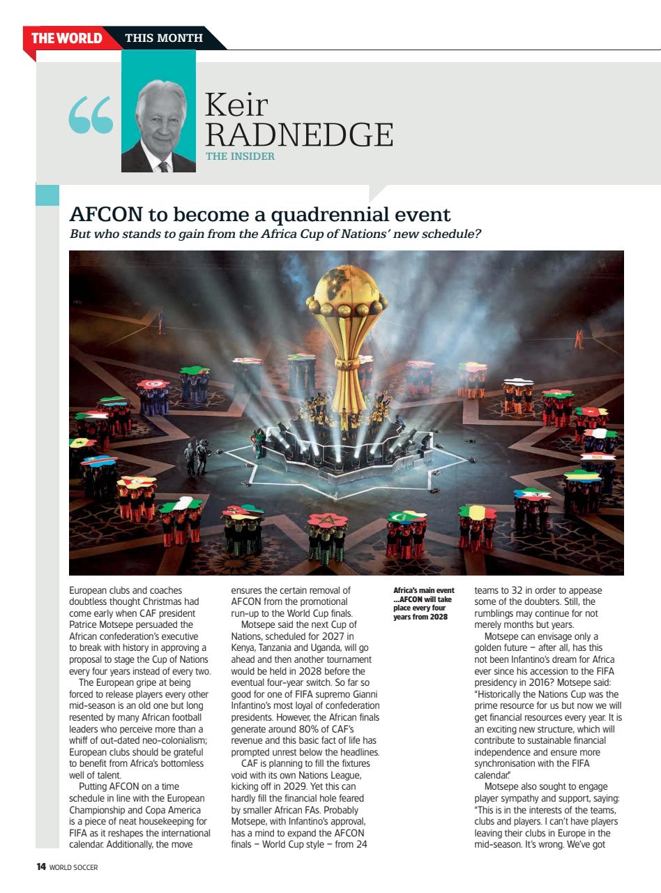 World Soccer Preview Pages