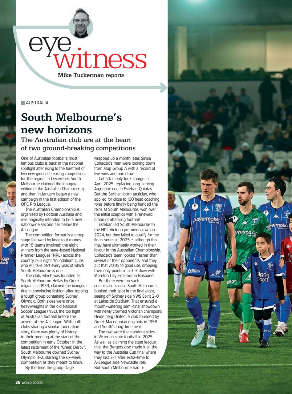 World Soccer Preview Pages