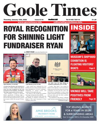 Goole Times issue January 15th 2026