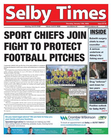 Selby Times issue January  15th 2026