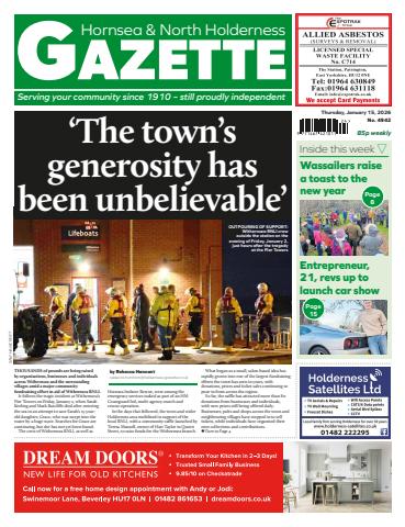 Hornsea Gazette January 15, 2026 issue Hornsea Gazette January 15, 2026