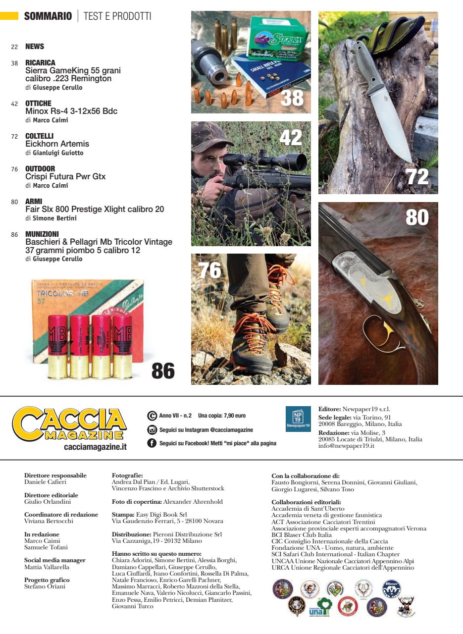 Caccia Magazine Preview Pages