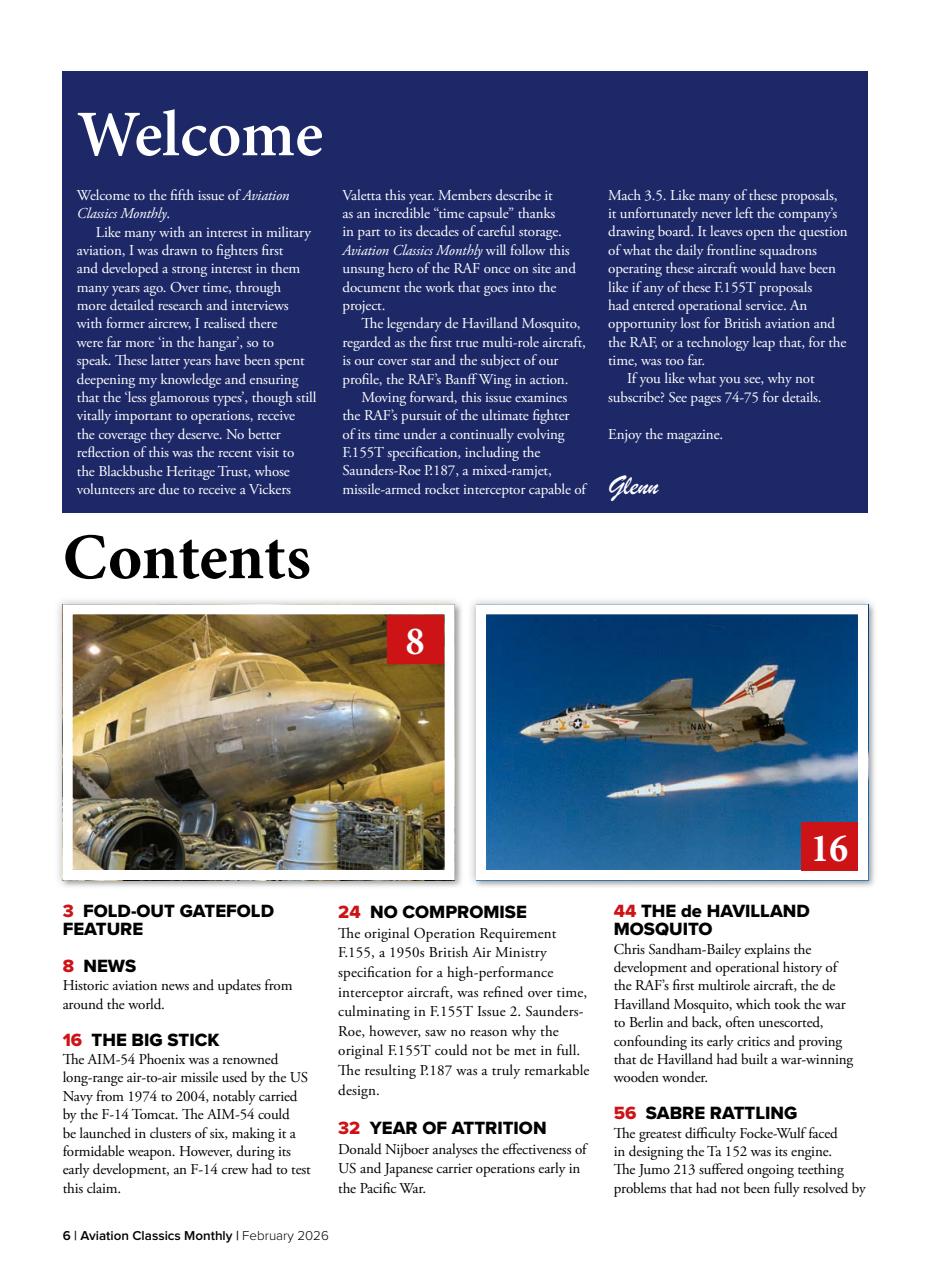 Aviation Classics Monthly Preview Pages