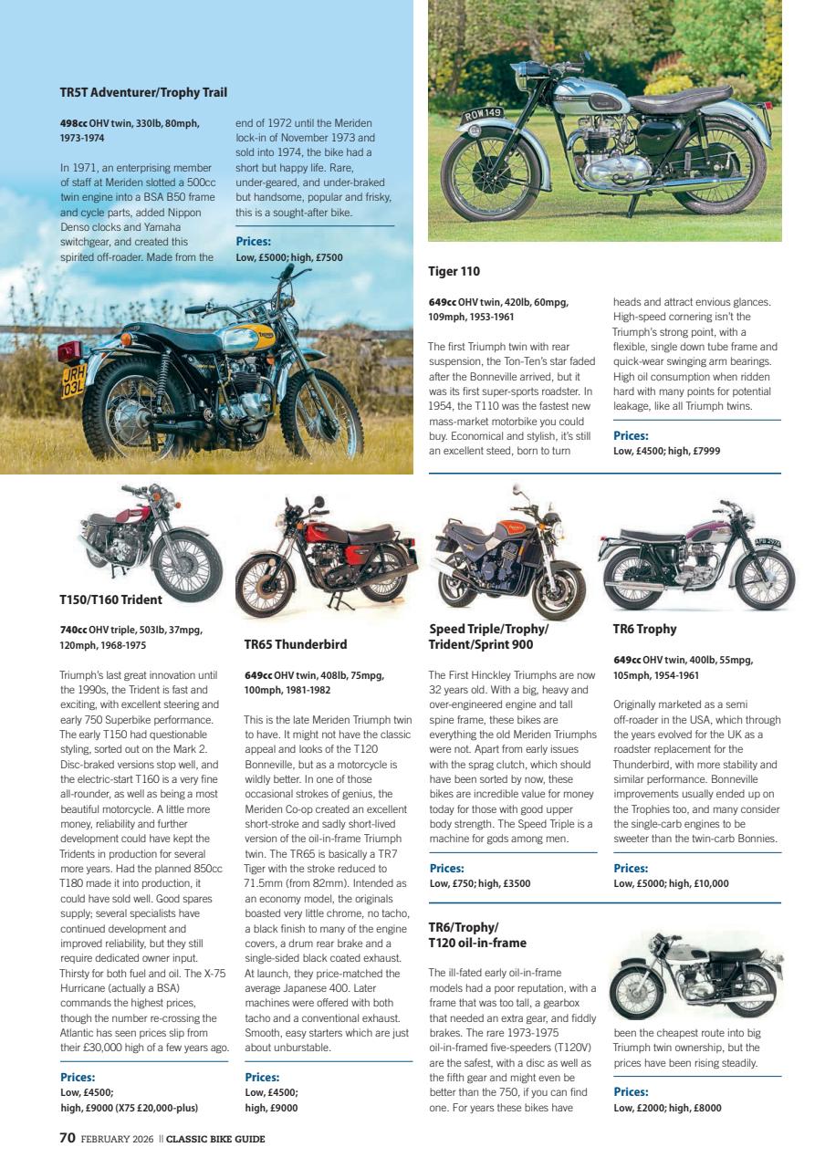 Classic Bike Guide Preview Pages