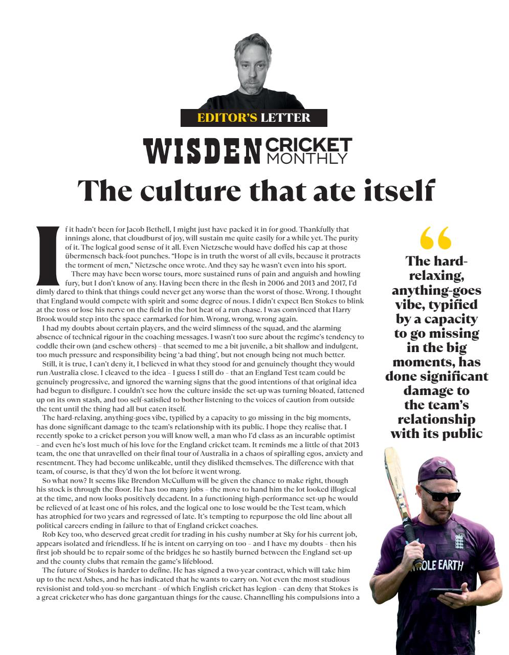 Wisden Cricket Monthly Preview Pages