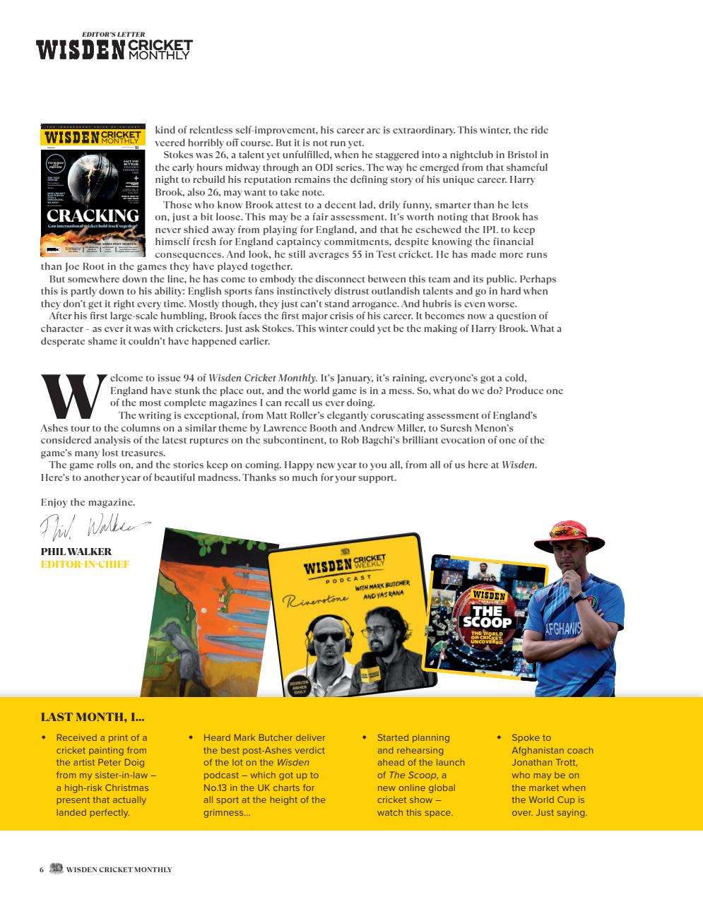 Wisden Cricket Monthly Preview Pages