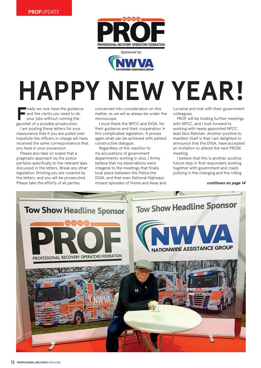 Professional Recovery Magazine Preview Pages