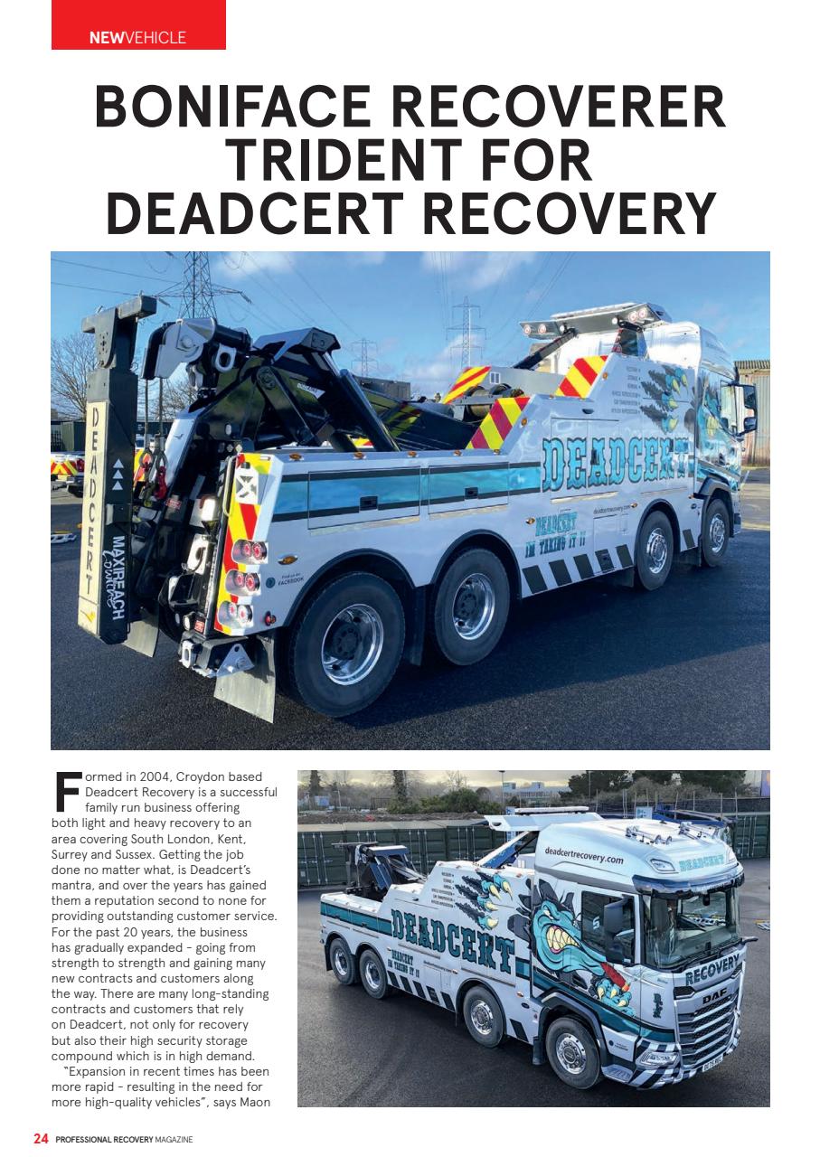 Professional Recovery Magazine Preview Pages