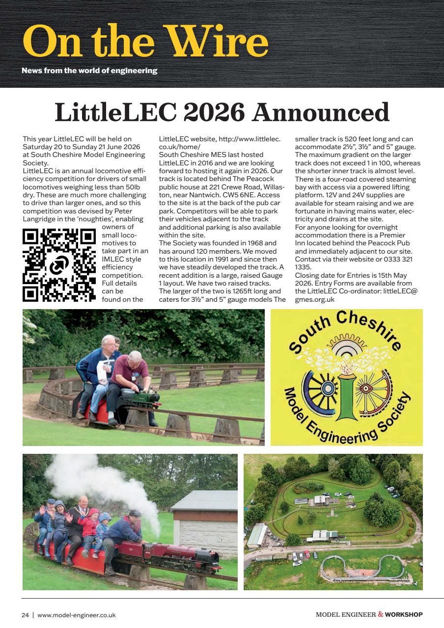 Model Engineer & Workshop Magazine Preview Pages