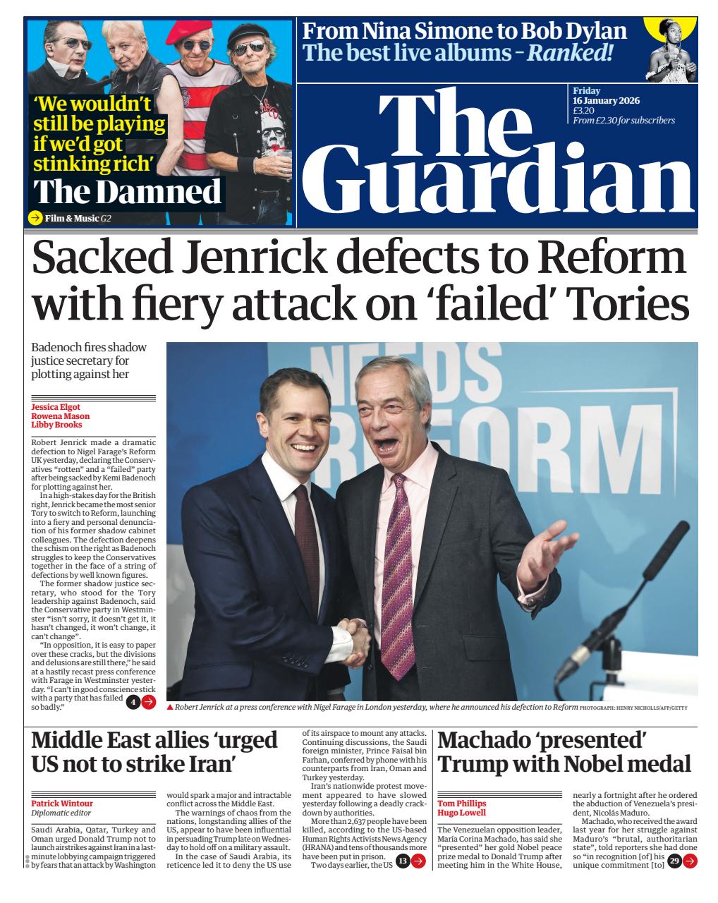 The Guardian Newspaper Preview Pages