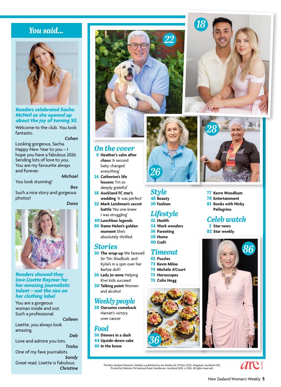 NZ Woman's Weekly Preview Pages