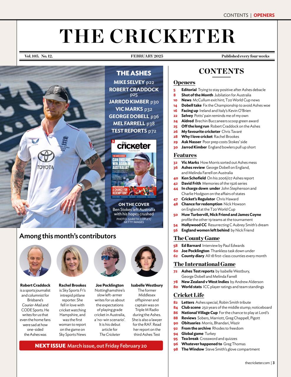 The Cricketer Magazine Preview Pages