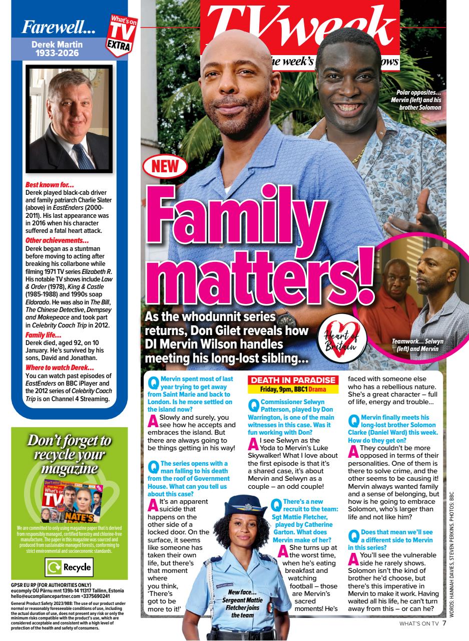 What's on TV Preview Pages