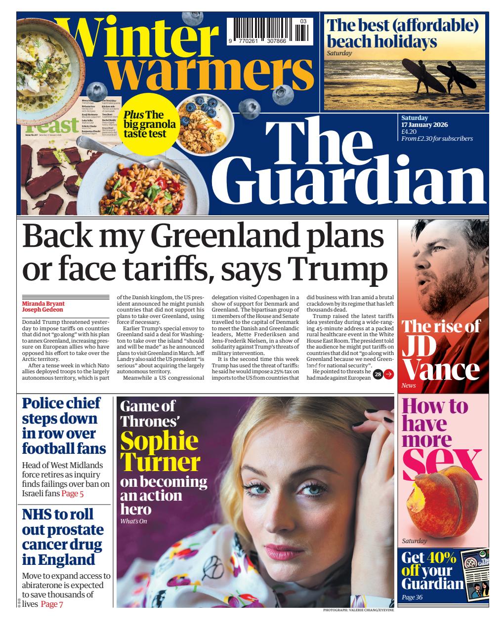 The Guardian Newspaper Preview Pages