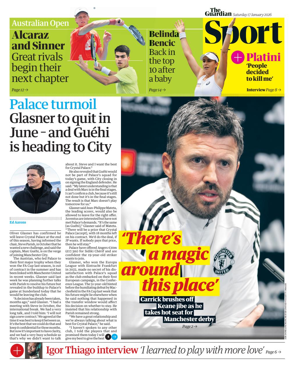 The Guardian Newspaper Preview Pages