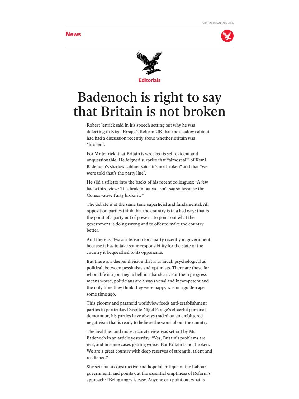 The Independent Daily Edition Newspaper Preview Pages