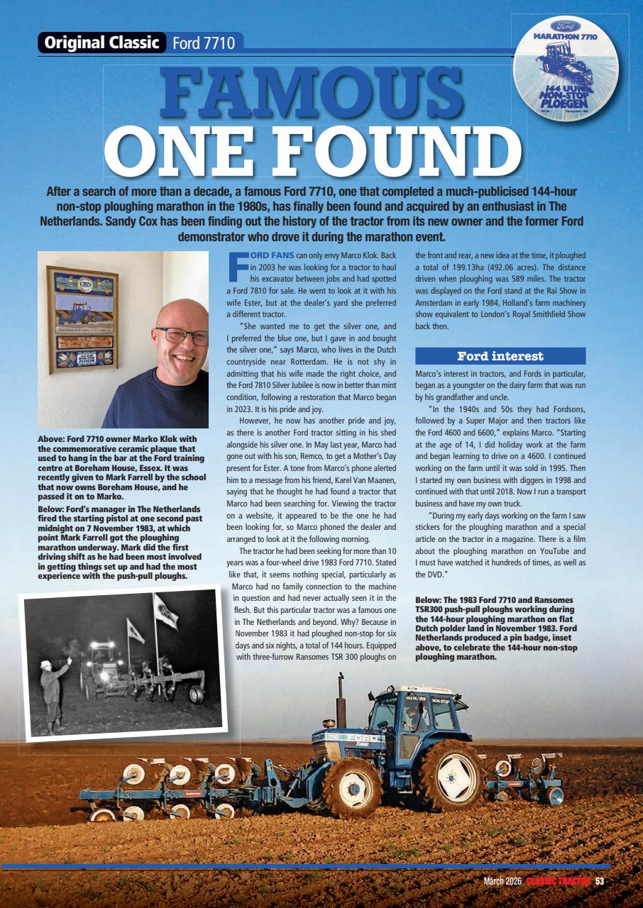 Classic Tractor Preview Pages