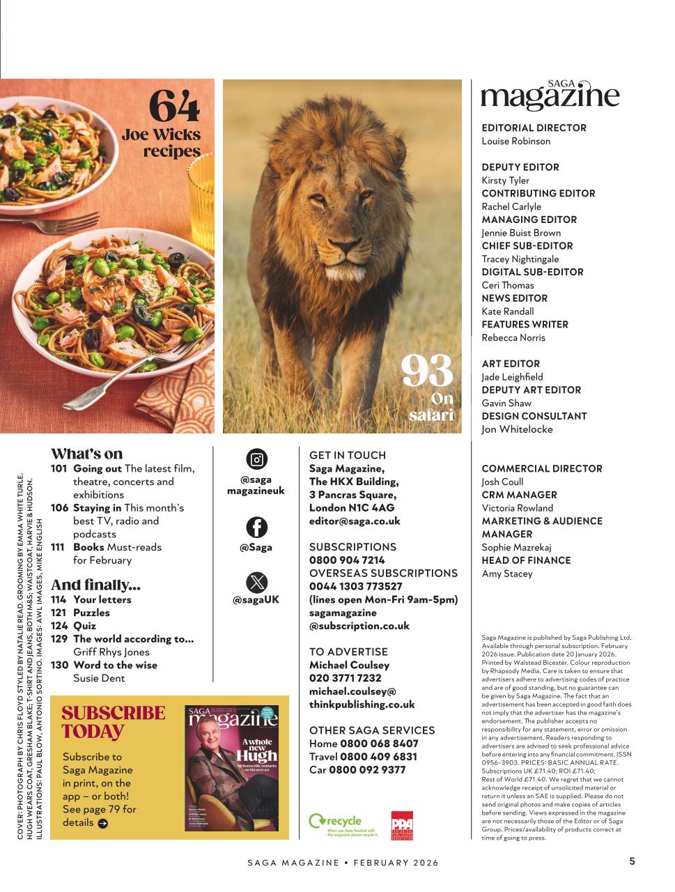 Saga Magazine Preview Pages