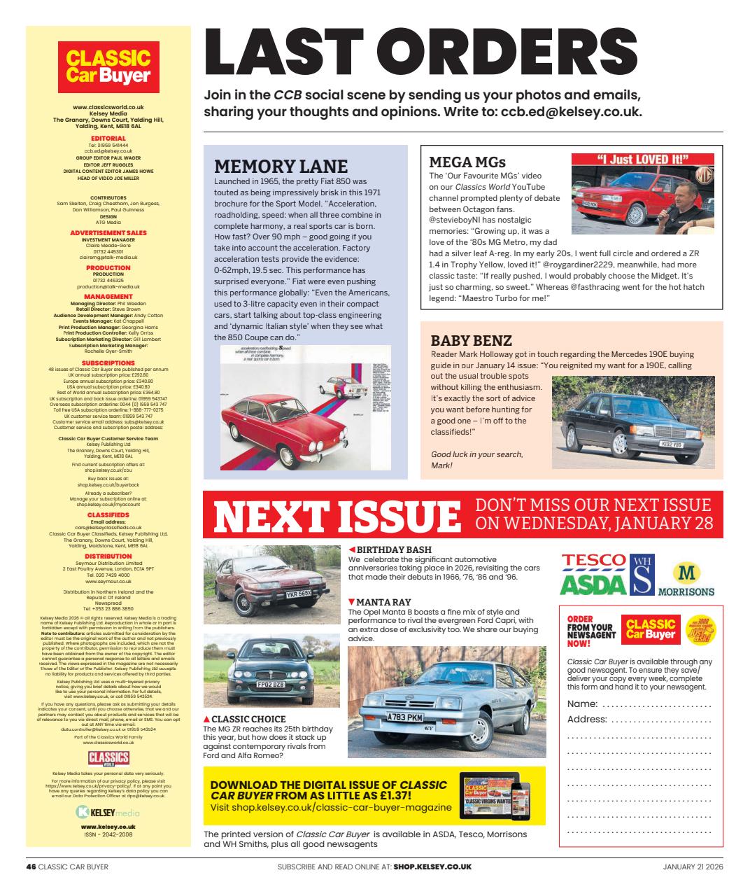 Classic Car Buyer Preview Pages